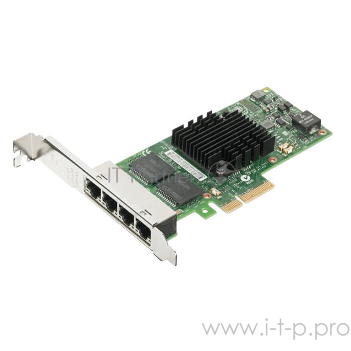 Сетевые адаптеры Intel Ethernet Server Adapter I350-T4V2 (I350T4V2, I350T4V2BLK)