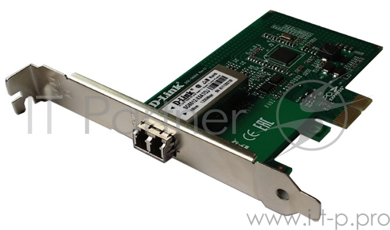 Сетевая карта D-Link DGE-560SX/LC/C1A Сетевой PCI Express адаптер с 1 портом 1000Base-SX с дуплексным LC-разъемом