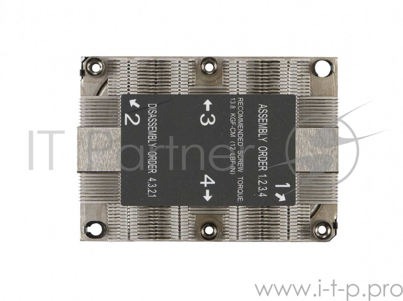 Радиатор Supermicro 1U Passive CPU Heat Sink Socket LGA3647-0 (SNK-P0067PSM)
