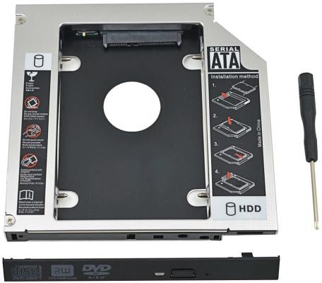 ORIENT UHD-2SC12 Шасси для 2.5” SATA HDD для установки в SATA отсек оптического привода ноутбука 12.7 мм