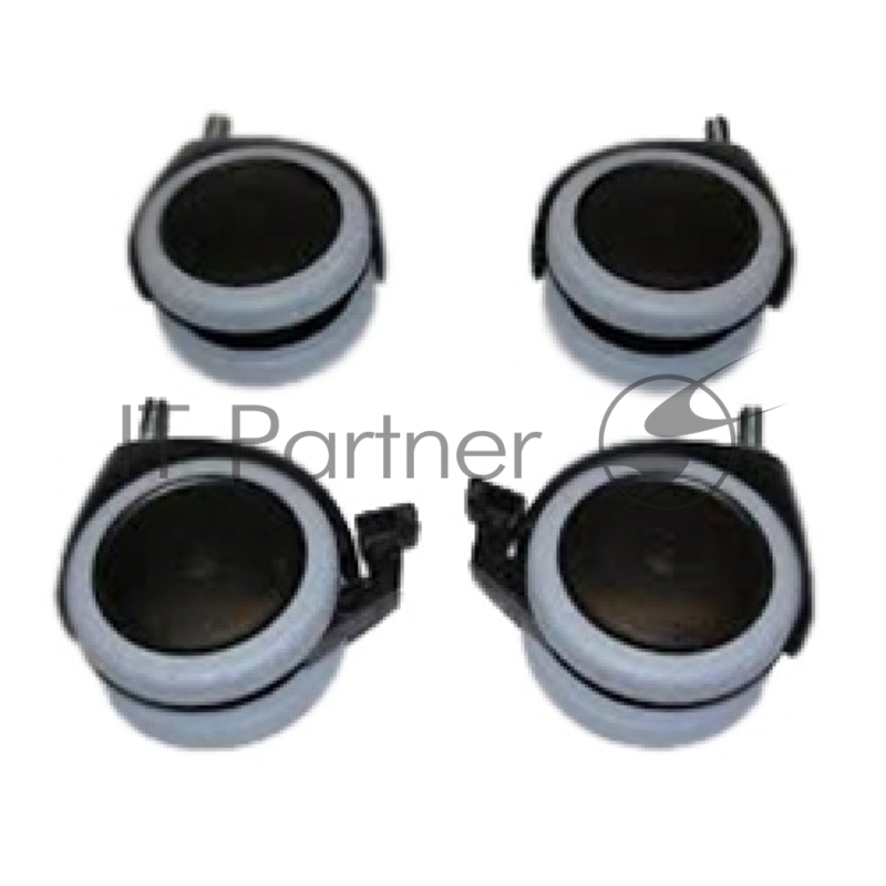 Шасси роликовое Caster kit for packaged solutions, Polycom HDX Media Centers only, single and dual displays. Set of 4, 2 locking for use in front, 4