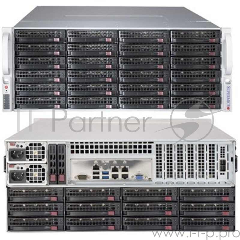 Шасси Supermicro SC847BE1C4-R1K23LPB 4U chassis 1200W, 36 x 3.5