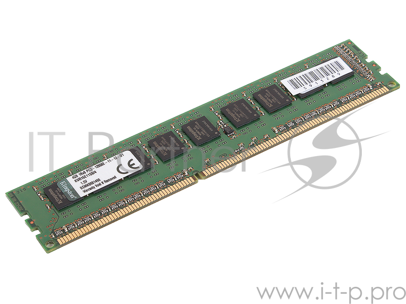 Память DDR3 Kingston KVR16E11S8/4 4Gb DIMM ECC U PC3-12800 CL11 1600MHz