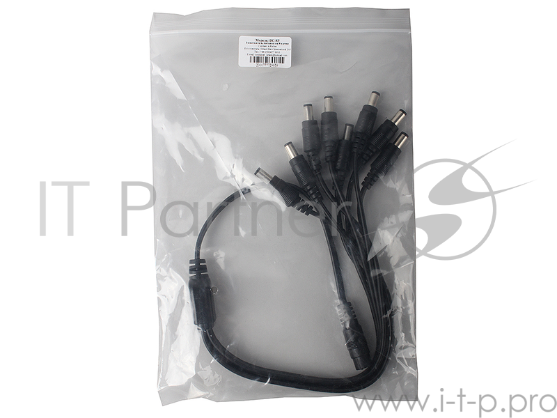 Разветвитель питания для камер видеонаблюдения ORIENT DC-8P(N), 1пит.-->8пит., oem