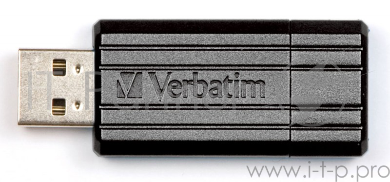 носитель информации Verbatim USB Drive 8Gb Pin Stripe Black 49062 {USB2.0}
