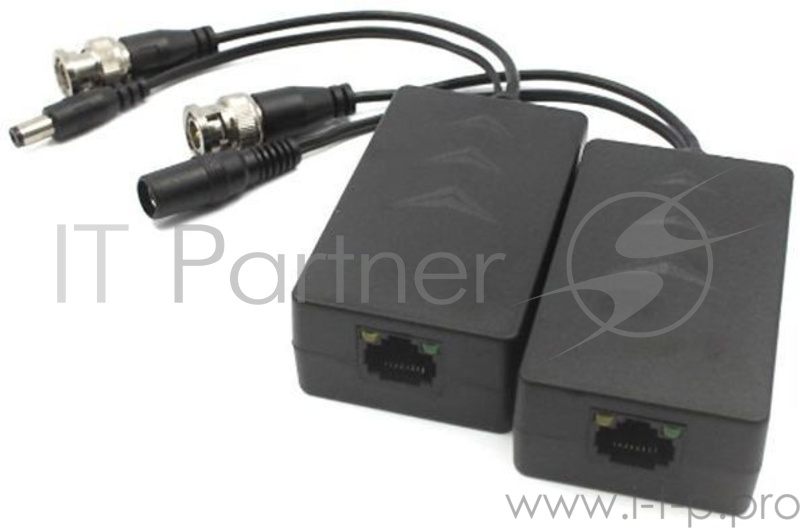 1-канальный пассивный приемопередатчик HDCVI/TVI/AHD видеосигнала по витой паре вместе с питание Расстояние: 720P разрешение: до 400м, 1080P разрешение: до 200м На входе: DC24В, DC36В -на выходе: DC12В (до 8 Ватт) 1-канальный пассивный приемопереда