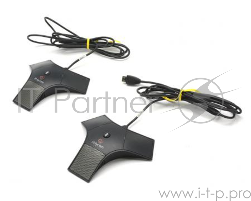 Микрофон настольный Expansion Microphone Kit for SoundStation IP 7000. Includes two (2) expansion mics and 2.1m/7ft connection cables