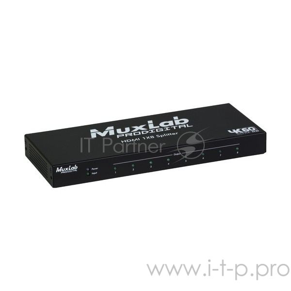 Сплиттер 1х8 HDMI, 4K/60 MuxLab 500427