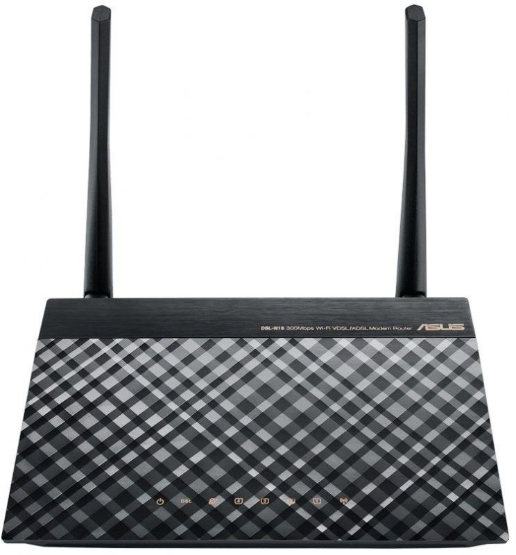 Маршрутизатор ADSL ASUS DSL-N16 Модемный маршрутизатор с поддержкой ADSL и Wi-Fi, 300 Мбит