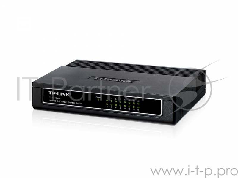 Коммутатор TP-Link SMB TL-SF1016D Коммутатор 16-port 10/100M Desktop Switch, 16 10/100M RJ45 ports, Plastic case