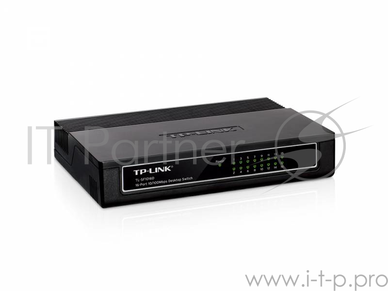 Коммутатор TP-Link SMB TL-SF1016D Коммутатор 16-port 10/100M Desktop Switch, 16 10/100M RJ45 ports, Plastic case