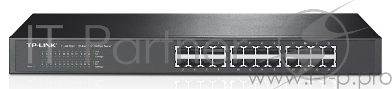 Сетевое оборудование TP-Link SMB TL-SF1024 Коммутатор 24-port 10/100M Switch, 1U 19-inch rack-mountable steel case