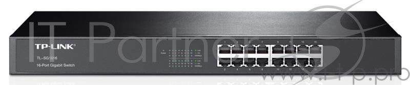 Сетевое оборудование TP-Link SMB TL-SG1016 Коммутатор 16-port Gigabit Switch, 1U 19-inch rack-mountable steel case