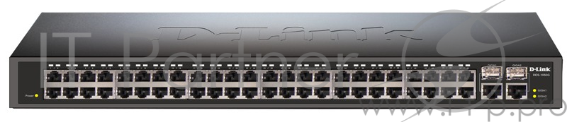 Коммутатор D-Link DES-1050G неуправляемый 19U 48x10/100BASE-TX 2x10/100/1000BASE-T