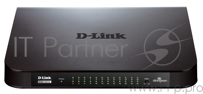 Сетевое оборудование D-Link DGS-1024A/A1A Неуправляемый коммутатор с 24 портами 10/100/1000Base-T и функцией энергосбережения