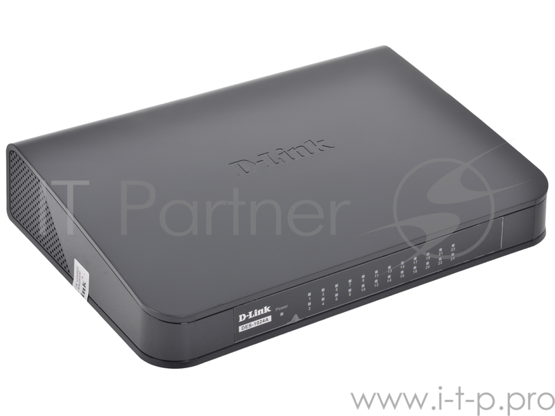 Сетевое оборудование D-Link DES-1024A/C1A/E1A/E1B Неуправляемый коммутатор с 24 портами 10/100Base-TX и функцией энергосбережения