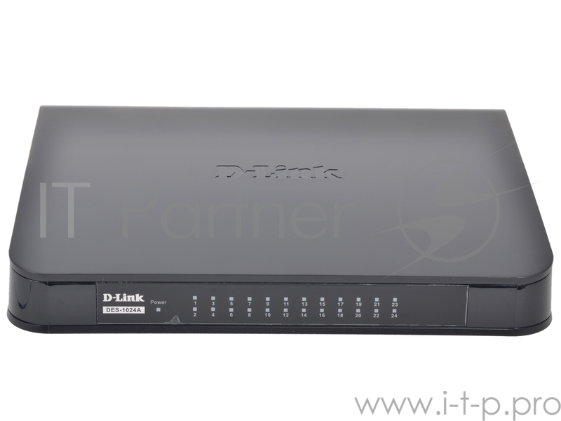Сетевое оборудование D-Link DES-1024A/C1A/E1A/E1B Неуправляемый коммутатор с 24 портами 10/100Base-TX и функцией энергосбережения