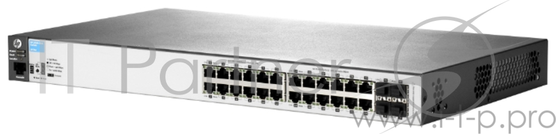 Сетевое оборудование HP J9779A HP 2530-24-PoE+ Switch (Managed, L2, 24*10/100 + 2*10/100/1000 + 2*SFP, PoE+ 195W, Rackmount 19”)