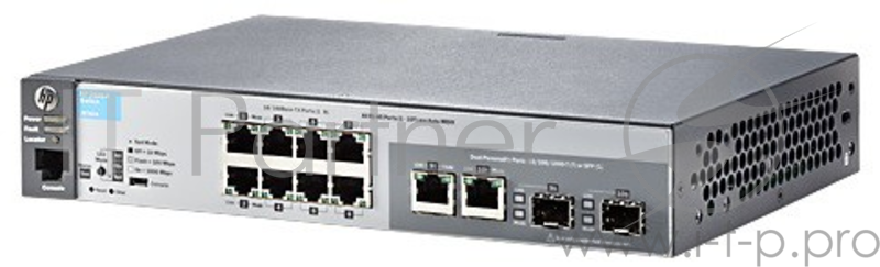 Сетевое оборудование HP J9783A HP 2530-8 Switch (Managed, L2, 8*10/100 + 2*10/100/1000 or SFP, Fanless design, Rackmount 19”)