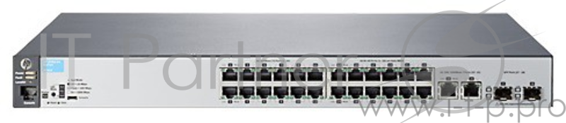 Сетевое оборудование HP J9782A HP 2530-24 Switch (Managed, L2, 24*10/100 + 2*10/100/1000 + 2*SFP, Fanless design, Rackmount 19”)
