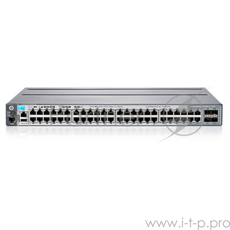 Коммутатор HP 2920-48G Switch (44 x 10/100/1000, 4 x SFP or 10/100/1000, 2 module slots for 10G, Managed Static L3, Stacking, 19') (repl. for J9147A)