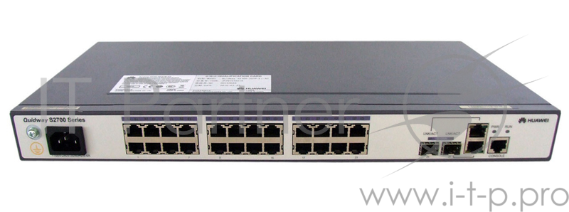 коммутатор Huawei S2700-26TP-EI-AC (24 FE RJ45 ,2 GE Combo,AC 110/220V) ( S2700-26TP-EI-AC )