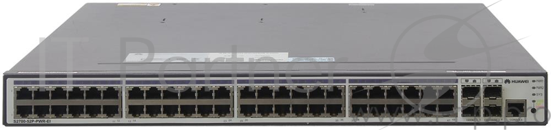 Коммутатор Huawei S2700-52P-PWR-EI Mainframe(48 FE RJ45,4 GE SFP,PoE,Dual Slots of Power,Including Single 500W AC Power) (S2700-52P-PWR-EI)