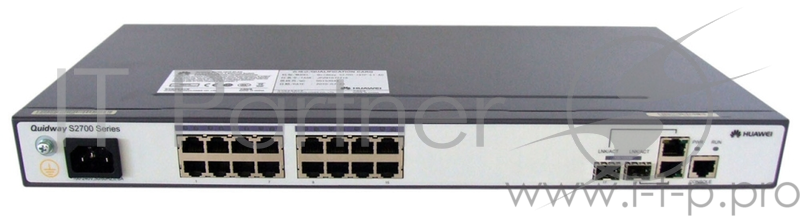 Коммутатор Huawei S2700-18TP-EI-AC Mainframe(16 FE RJ45,2 GE Combo,AC 110/220V) (S2700-18TP-EI-AC)