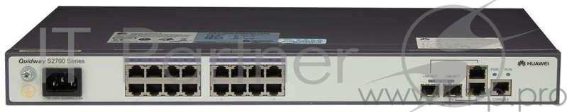 Коммутатор Huawei S2700-18TP-SI-AC Mainframe(16 FE RJ45,2 GE Combo,AC 110/220V) (S2700-18TP-SI-AC)