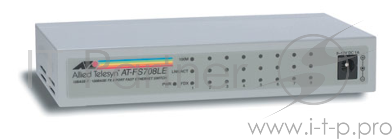 Коммутатор Allied Telesis AT-FS708LE-50 неуправляемый настольный 8x10/100BASE-TX