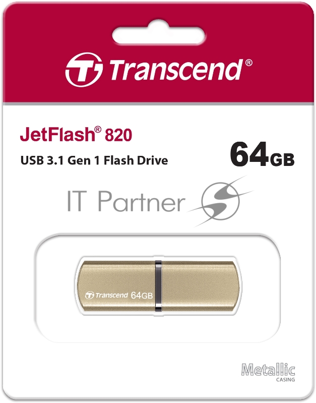 Носитель информации Transcend USB Drive 64Gb JetFlash 820 TS64GJF820G {USB 3.0}