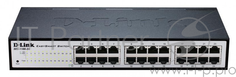Коммутатор D-Link DES-1100-24/A2A управляемый настольный/19U 24x10/100BASE-TX