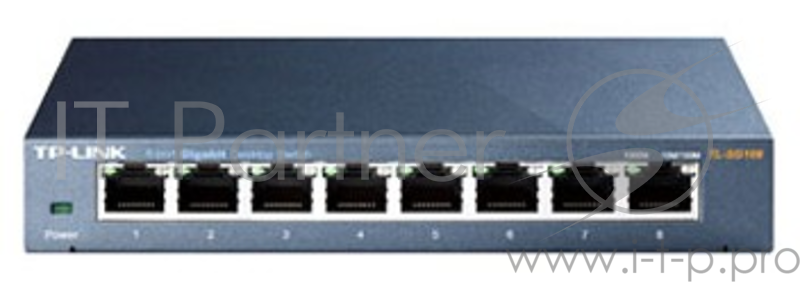 Сетевое оборудование TP-Link SMB TL-SG108 8-port Desktop Gigabit Switch, 8 10/100/1000M RJ45 ports,metal case