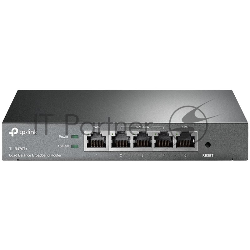 TP-Link TL-R470T+ 5-port Multi-Wan Router for Small Office and Net Cafe, Configurable Ports up to 4 Wan ports, Load Balance, Advanced firewall, Port Bandwidth Control, Port Mirror, DDNS, UPnP, VPN pass-through