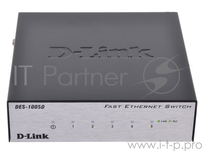 Сетевое оборудование D-Link DES-1005D/N2A/N3A/O2A/O2B 5-ports UTP 10/100Mbps Auto-sensing, Stand-alone, Unmanaged, Metal case