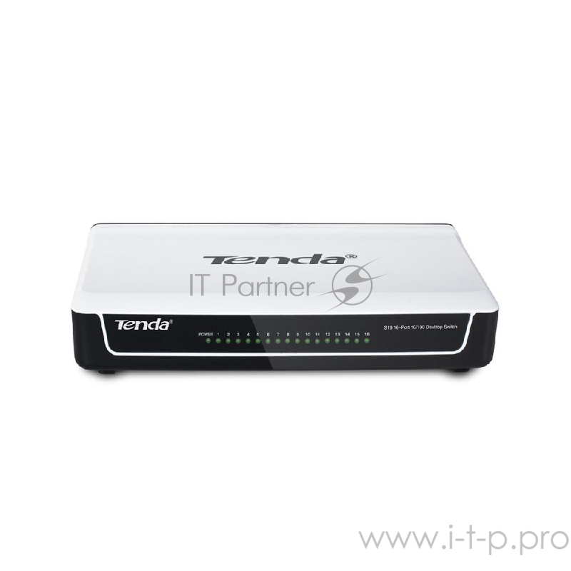 Сетевое оборудование TENDA S16 Коммутатор 16-Port 10/100 Desktop Switch