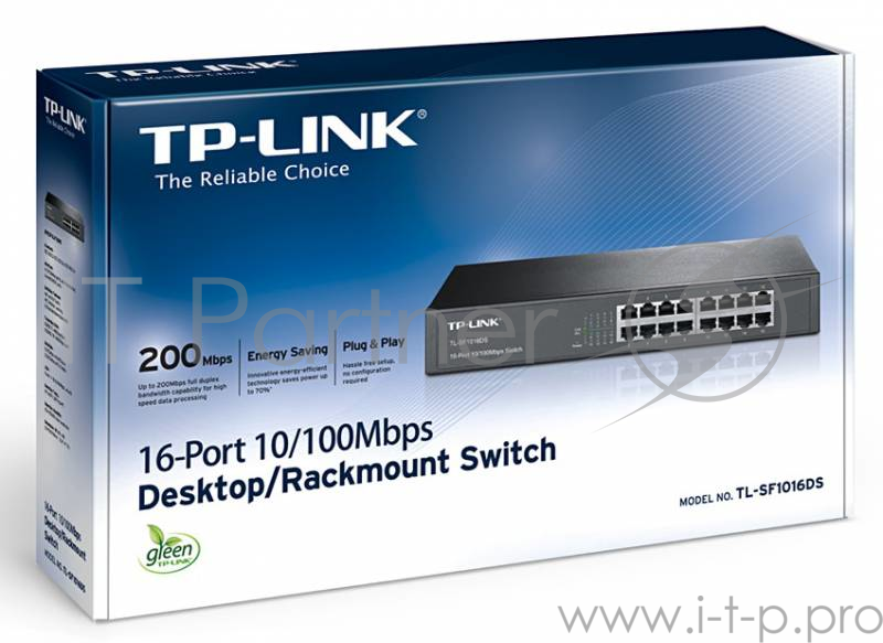 Сетевое оборудование TP-Link SMB TL-SF1016DS Коммутатор неуправляемый 16 ports 10/100 Мбит/с