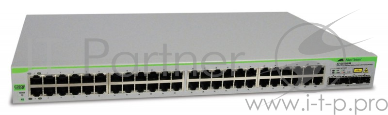 Коммутатор Allied Telesis AT-GS950/48-50 управляемый 19U 48x10/100/1000BASE-T 4x10/100/1000BASE-T/Mini GBIC (SFP)