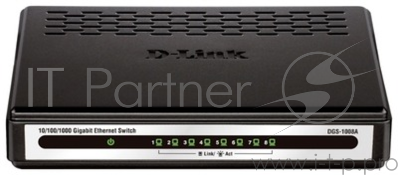 Коммутатор D-Link (DGS-1008A) 8-портов 10/100/1000Mbit/s