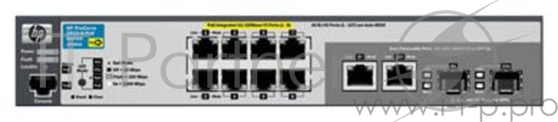 Коммутатор HPE ProCurve 2615-8-PoE J9565A управляемый 19U 8x10/100BASE-TX 2x10/100/1000BASE-T 2x10/100/1000BASE-T/Mini GBIC (SFP)