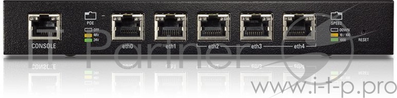 Сетевое оборудование UBIQUITI ERPoe-5(EU) 5 GE (5 гигабитных Ethernet портов с поддержкой POE), 512 MB DDR2 RAM, Dual?Core 500 MHz, MIPS64 с аппаратным ускорением для обработки пакетов