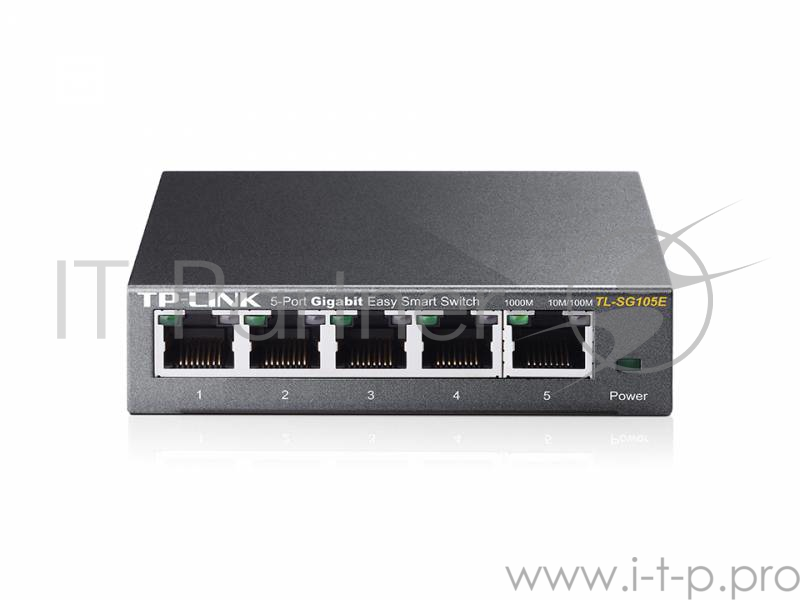 Сетевое оборудование TP-Link SMB TL-SG105E 5-Port Gigabit Desktop Easy Smart Switch, 5 10/100/1000Mbps RJ45 ports, MTU/Port/Tag-based VLAN, QoS, IGMP Snooping