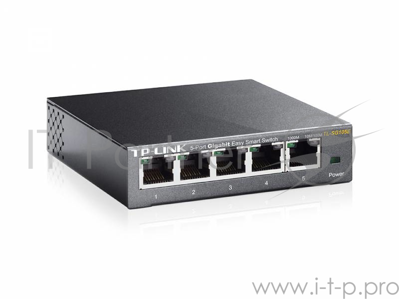 Сетевое оборудование TP-Link SMB TL-SG105E 5-Port Gigabit Desktop Easy Smart Switch, 5 10/100/1000Mbps RJ45 ports, MTU/Port/Tag-based VLAN, QoS, IGMP Snooping