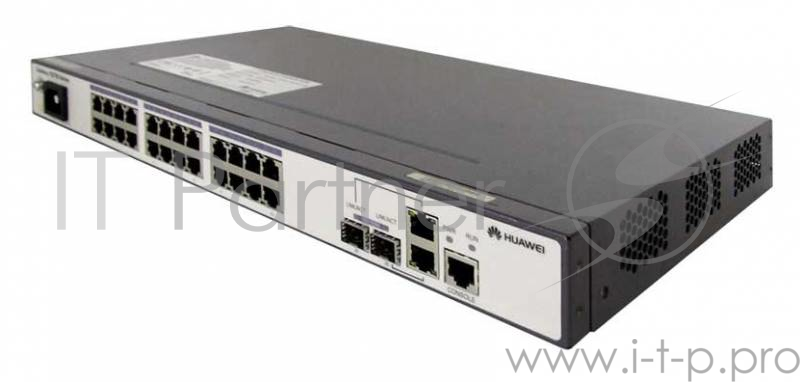 Коммутаторы, Маршрутизаторы Huawei S2700-26TP-SI-AC(24 Ethernet 10/100 ports,2 dual-purpose 10/100/1000 or SFP,AC 110/220V)