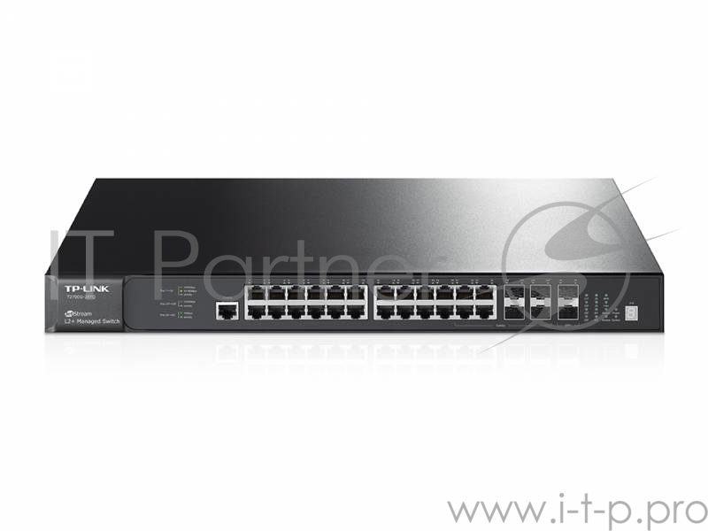 Коммутатор TP-Link SMB T2700G-28TQ управляемый 19U 24x10/100/1000BASE-T 4x10/100/1000BASE-T/Mini GBIC (SFP)