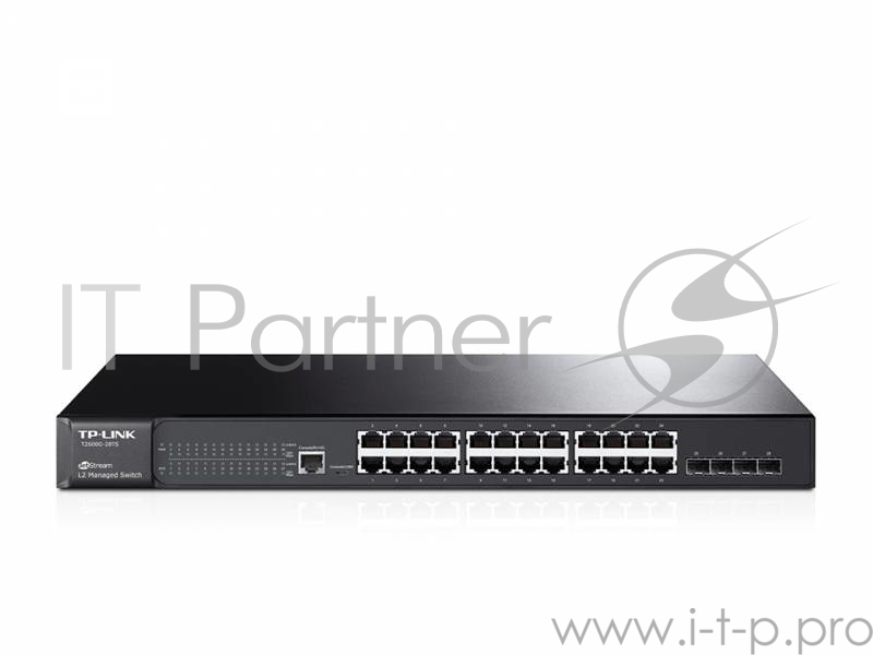 Коммутатор TP-Link SMB T2600G-28TS управляемый 19U 24x10/100/1000BASE-T