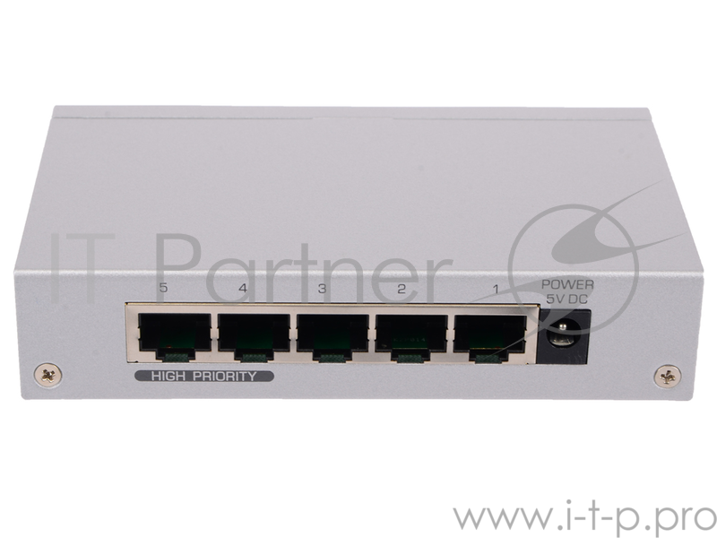 Коммутатор ZyXEL ES-105A_V2 Пятипортовый коммутатор Fast Ethernet с двумя приоритетными портами