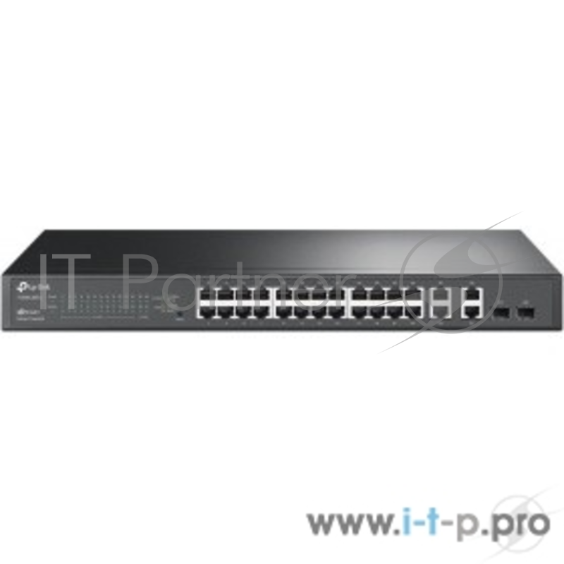 Коммутатор TP-LINK SMB T1500-28TC (SMB TL-SL2428) JetStream Smart коммутатор на 24 порта 10/100 Мбит/с и 4 гигабитных порта