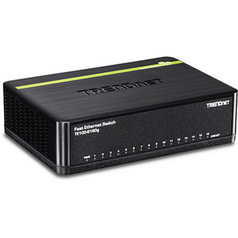 Коммутатор 16-port 10/100Mbps GreeNnet Desktop Switch TE100-S16Dg RTL {20}