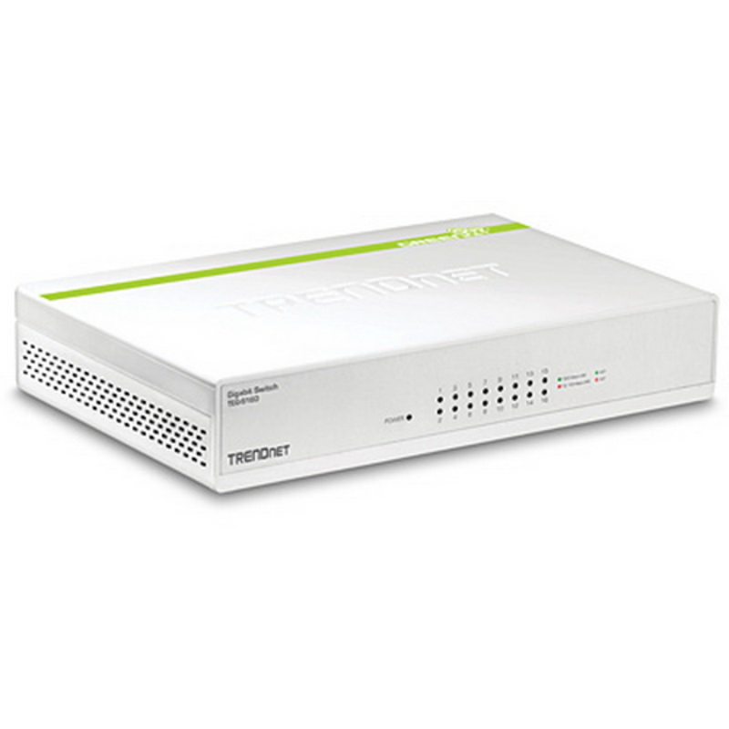 Коммутатор TRENDNet 16-Port Gigabit GREENnet Desktop Switch TEG-S16D RTL {10}